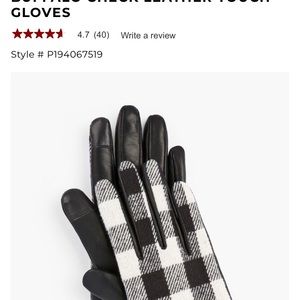 Talbots size medium leather gloves